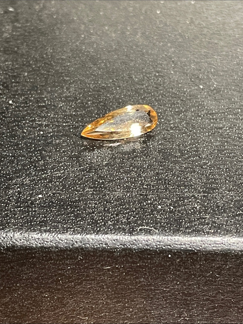 Teardrop Imperial Topaz Gemstone - Golden Yellow